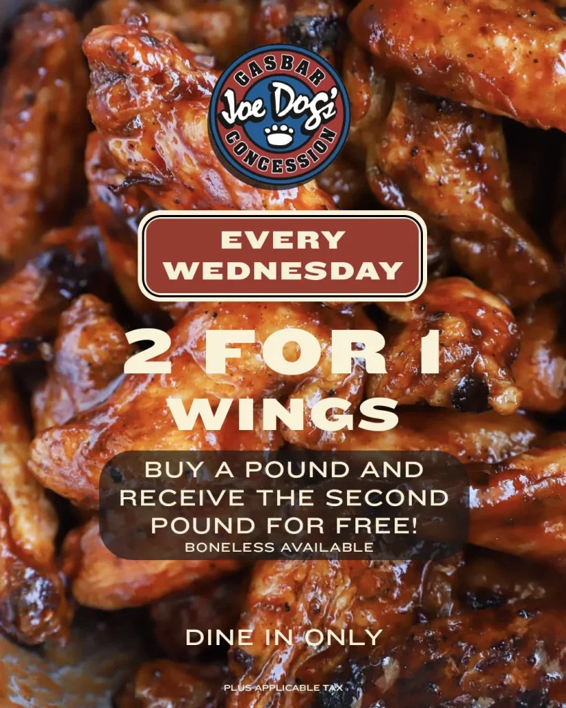 2 for 1 Wings